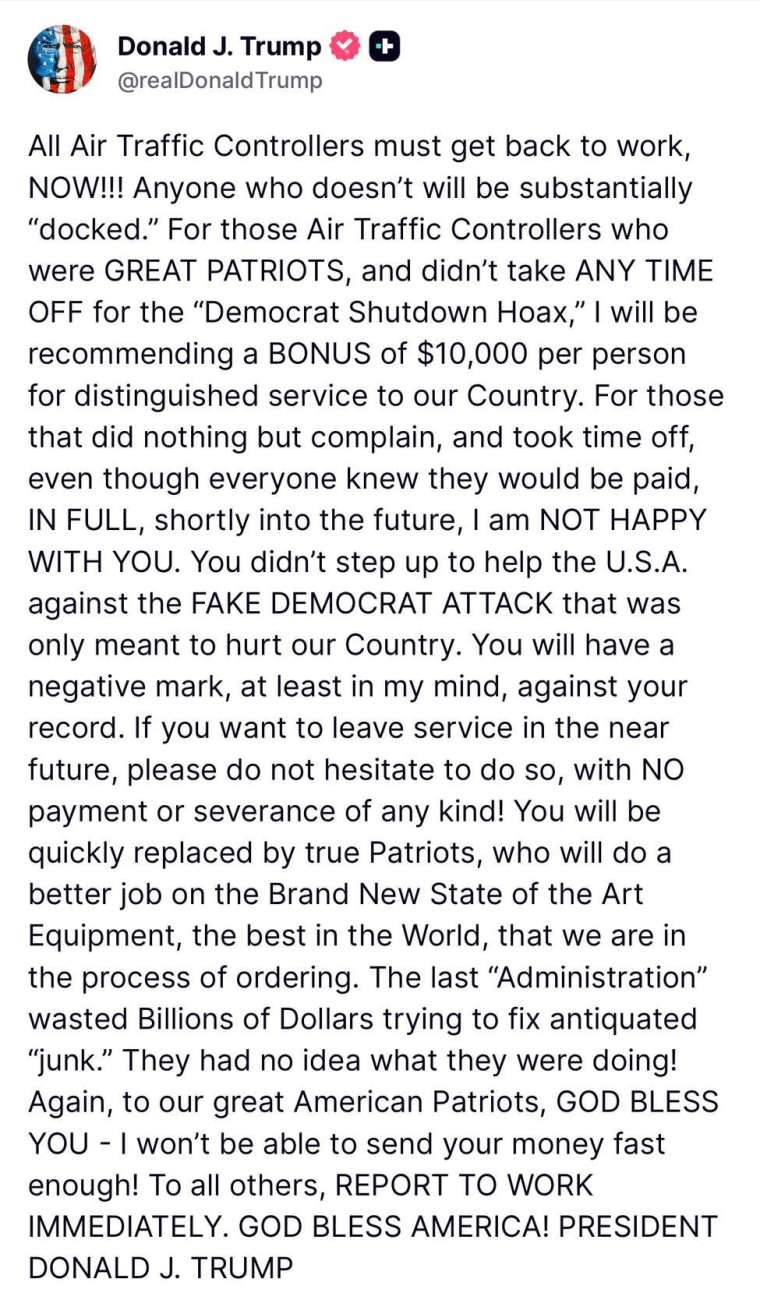 圖：川普Truth Social