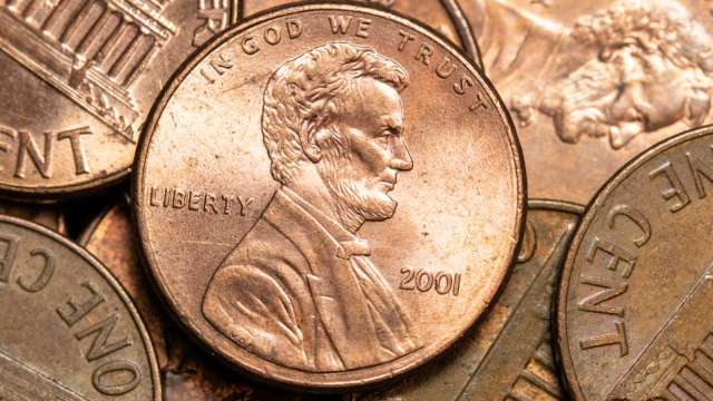 美國鑄幣局宣告歷史性終結：1美分硬幣停產 結束兩世紀流通(圖:shutterstock)