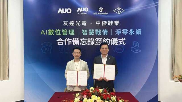 左爲中傑集團總經理兼執行長 劉佑軒，右爲友達光電集團營運長暨總經理柯富仁。(圖：中傑提供)