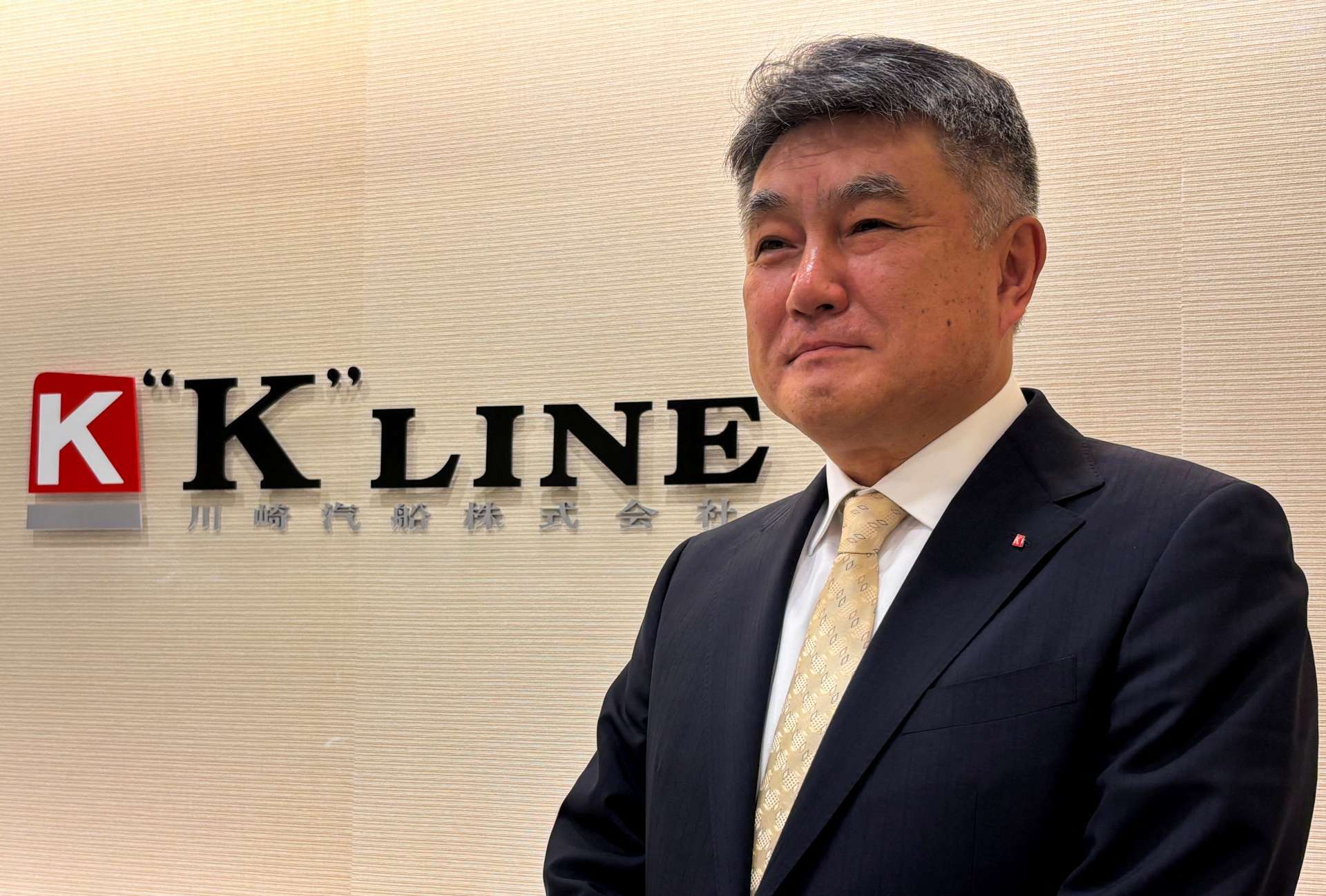 Kawasaki Kisen Kaisha（K Line）社長兼執行長五十嵐健德。Reuters/TPG