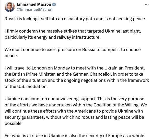 （圖：馬克宏 X）