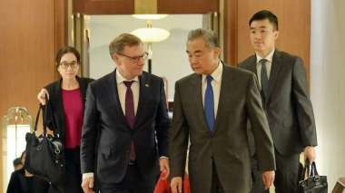 德國外長訪問中國,聚焦經貿合作。(圖:中國外交部)