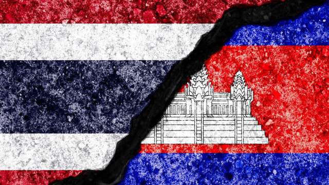 邊境戰火再起!泰國設定「重創柬埔寨軍事能力」目標。(圖:shutterstock)