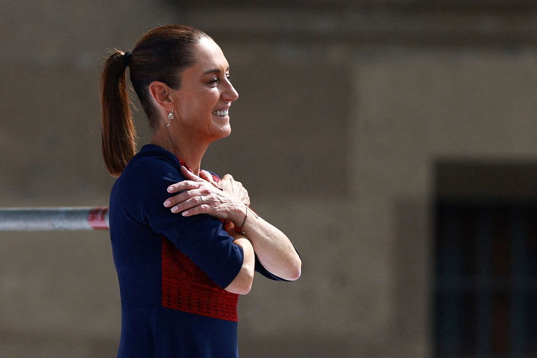 墨西哥總統謝因鮑姆紀念其政黨Morena執政七週年。Reuters/TPG