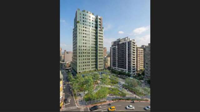 台北市南京龍江公辦都更案模擬示意圖。(圖:國家住都中心提供)