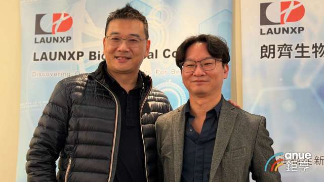 朗齊生醫*董事長王繼賢(左)、總經理陳丘泓(右)。(鉅亨網記者劉玟妤攝)