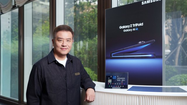 圖為台灣三星電子行動通訊事業部總經理陳啓蒙。(圖:台灣三星提供)