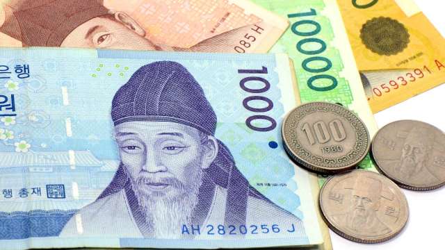 韓元逼近1500關鍵門檻 官方強力干預防範金融穩定風險(圖:shutterstock)