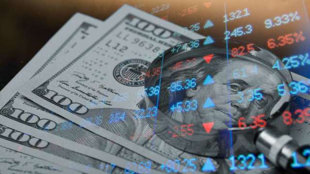 朝四連漲邁進！美元指數今平盤震盪 等待美GDP等經濟數據給指引（圖：Shutterstock）