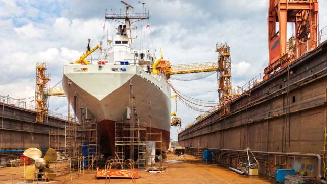 中國造船業持續收穫全球多數訂單(圖:Shutterstock)