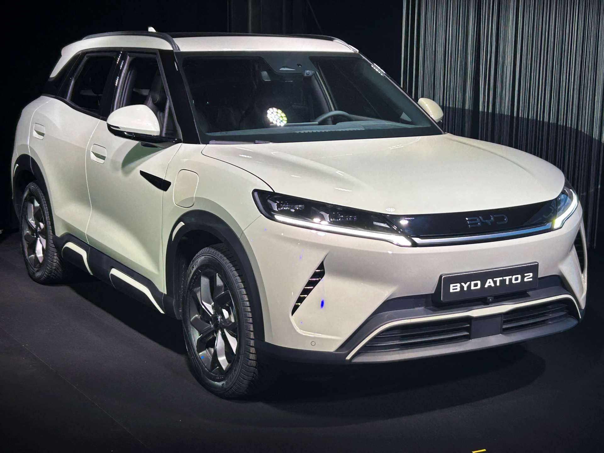 中國車廠比亞迪（BYD）在義大利發表Atto 2車款。Reuters/TPG