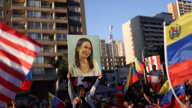 川普拒絕支持委內瑞拉反對派領袖馬查多。(圖:REUTERS/TPG)