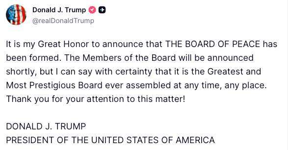 （圖：川普Truth Social）