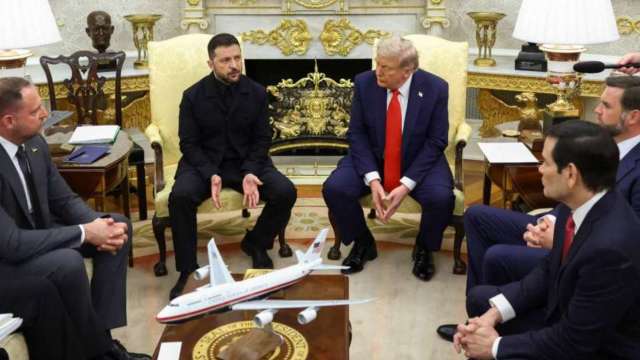 川普表示將與澤倫斯基會面,烏俄和平協議相當接近。(圖:Reuters/TPG)