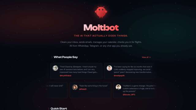 Clawdbot一夜爆紅。（圖：Clawdbot）