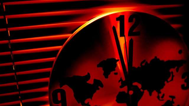 史上最接近！末日鐘如今指向距離午夜僅剩85秒 (圖：shutterstock)