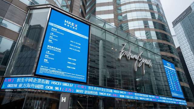 2月開局走弱 恒指重挫逾2%失守二萬七 科技與黃金股成重災區(圖:shutterstock)