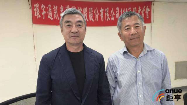 受惠AI需求強勁、光電元件訂單穩健,環宇-KY(左:董事長黃大倫)周漲28.81%創新天價。(鉅亨網資料照)