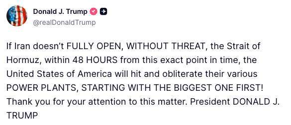 （圖：川普 Truth Social）