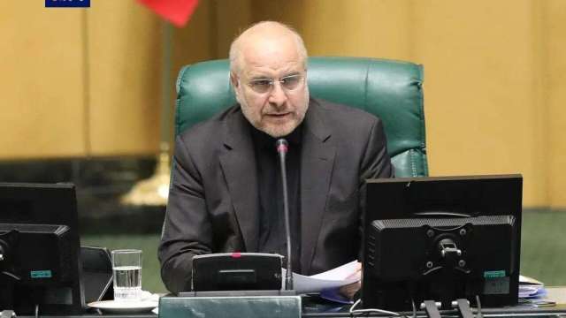 伊朗伊斯蘭議會議長卡利巴夫。（圖：央視）