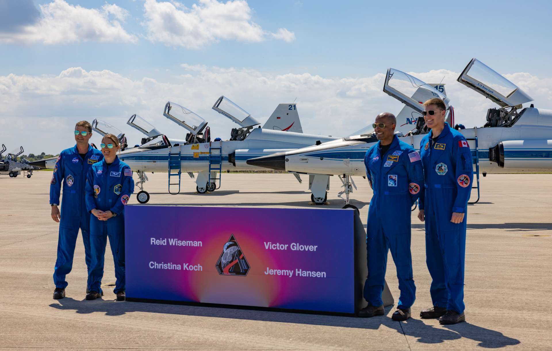 NASA Artemis II 任務機組人員於2026年3月27日抵達甘迺迪太空中心，準備執行載人繞月任務。（圖／Scott Schilke／Sipa USA）。Reuters