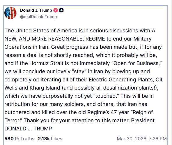 圖：川普Truth Social