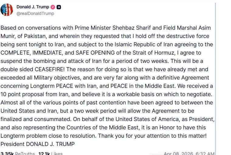 圖取自Truth Social