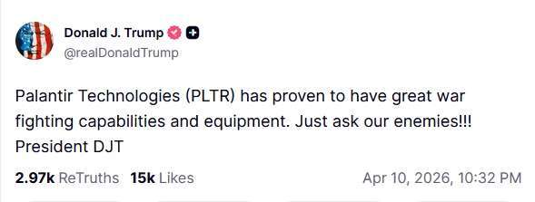 圖：川普Truth Social