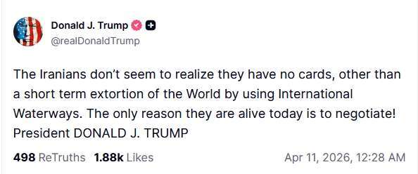 圖：川普Truth Social