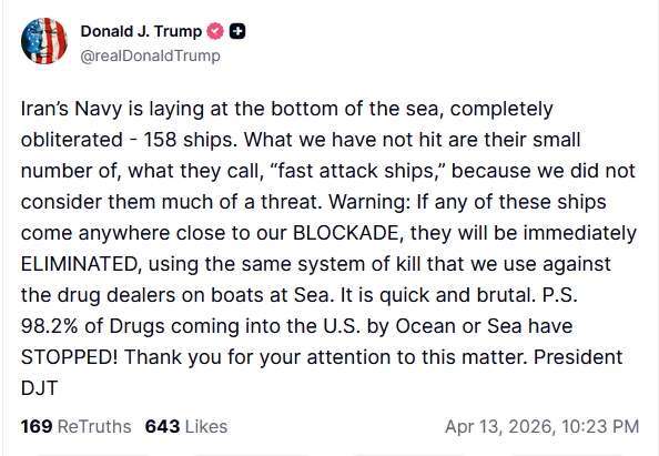 圖：川普Truth Social