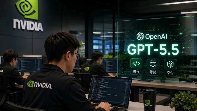 輝達逾萬員工數周前已用GPT-5.5 目前內部瘋用 (圖：鉅亨製圖)