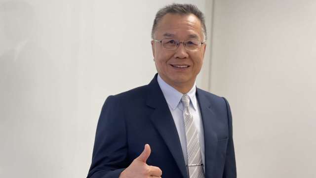 旭軟董事長林永寶。(鉅亨網記者張欽發攝)
