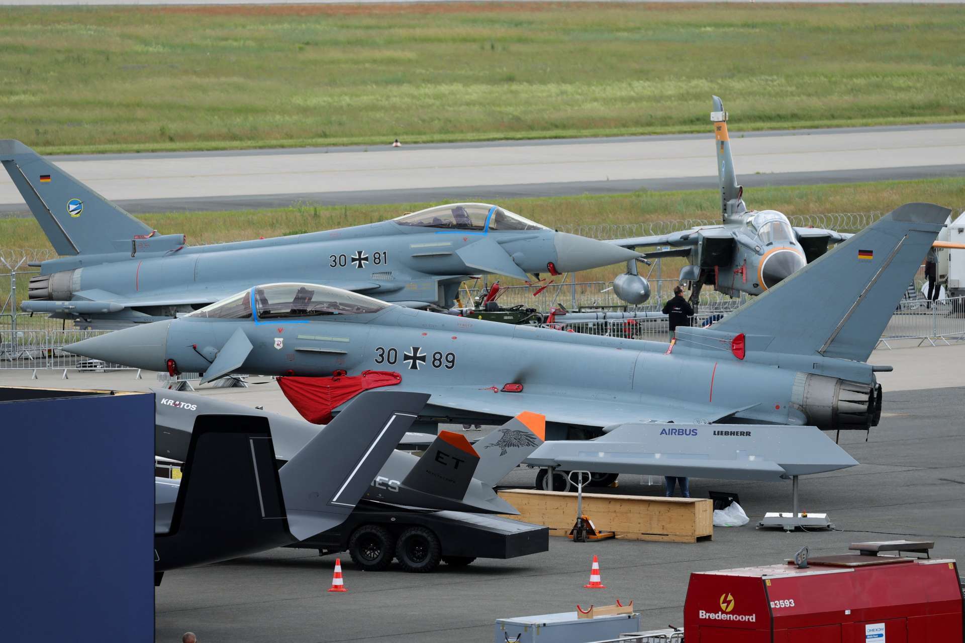 Eurofighter戰鬥機於2026年柏林國際航空展亮相。Reuters/TPG