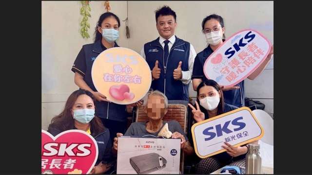 新光保全台東端午獨老關懷長輩訪視服務。(圖:新光保全提供)