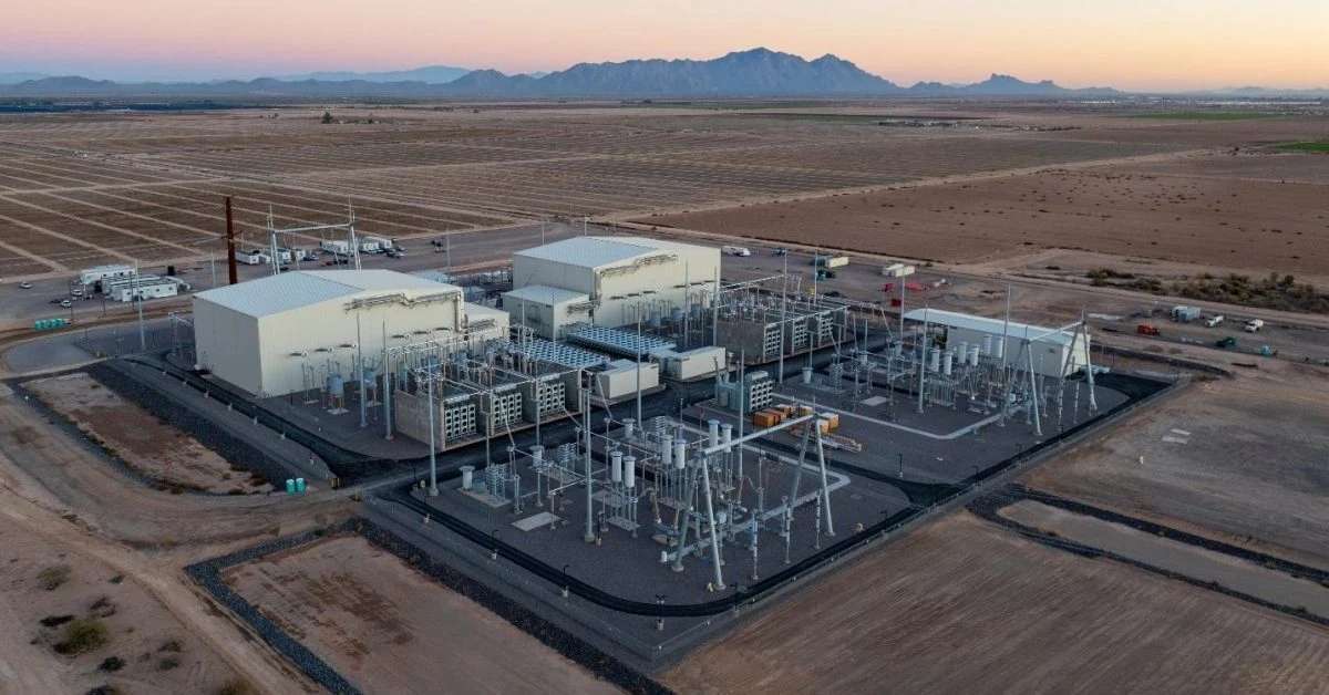 由Hitachi Energy與Pattern Energy共同提供的SunZia輸電系統設施。