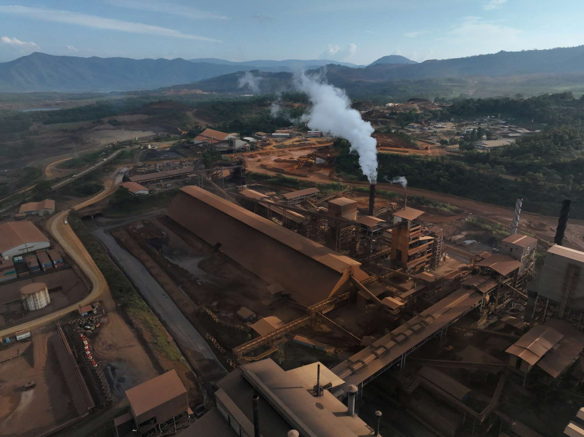 PT Vale Indonesia位於索羅瓦科的冶煉廠鳥瞰圖。Reuters/TPG