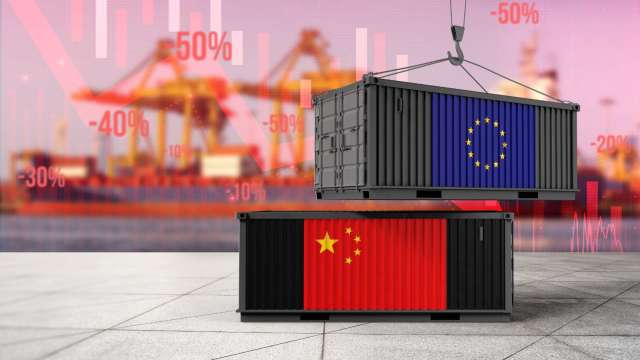 中國對歐盟貿易順差再創新高 失衡加劇引發歐洲工業生存危機(圖:shutterstock)