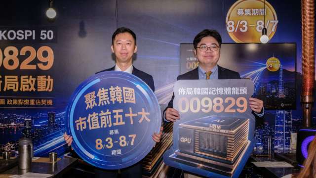 大華銀投信指數量化投資部門主管及大華韓國KOSPI50 （009829）經理人郭修誠(左一)  大華銀投信執行副總經理張耿豪(右一)