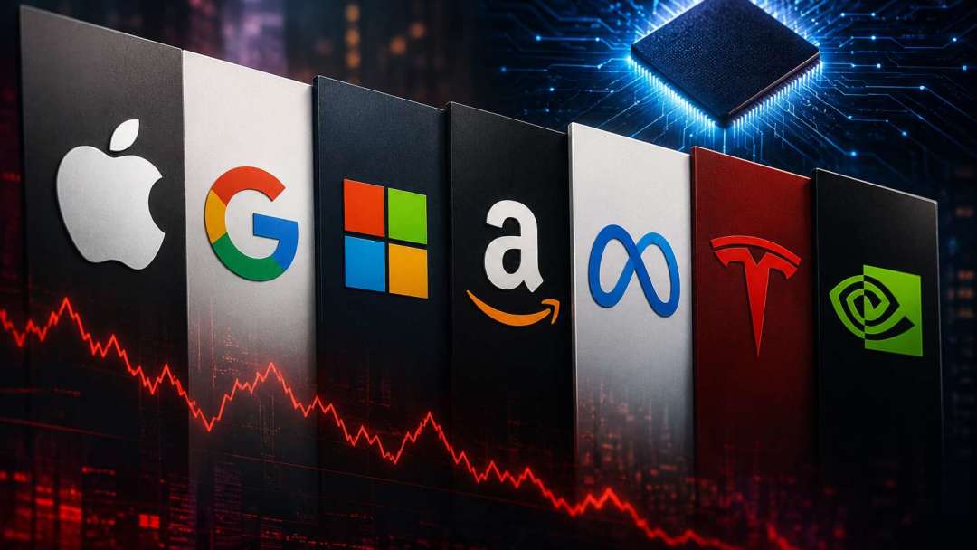 米国テック七巨頭の時価総額が1日で7970億ドル消失 2025年4月以降で最悪