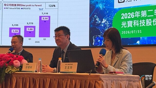 〈光寶科法說〉Q2毛利率達27% 上半年獲利突破百億元年增逾6成 EPS 4.8元。(鉅亨網記者吳承諦攝)