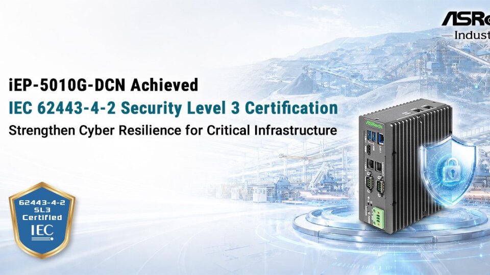 Dongqing Industrial Computer iEP-5010G-DCN First in the World to Pass SL3 Certification, Integrating Post-Quantum Cryptography to Enhance Cybersecurity Protection
