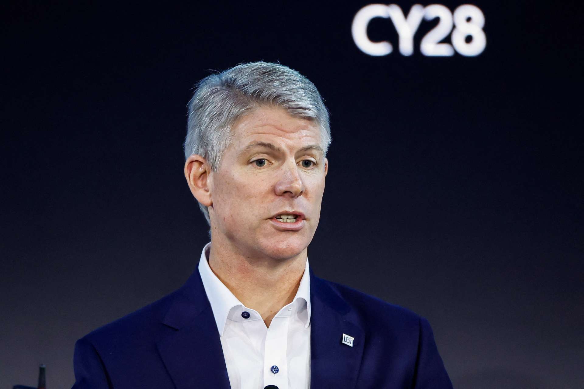 2026年10月6日，Marvell Technology总裁暨营运长Chris Koopmans于美国纽约举行的Marvell Technology投资人日发表演说。Reuters/TPG