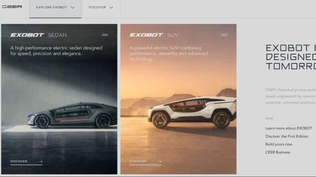 富士康联手BMW造车？沙国CEER发布EXOBOT旗舰电动轿跑与SUV　获王储、主权基金大举押注