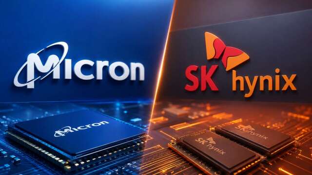 美光、SK海力士跌5%記憶體股倒一片，三星財測不如預期(圖：AI生成)
