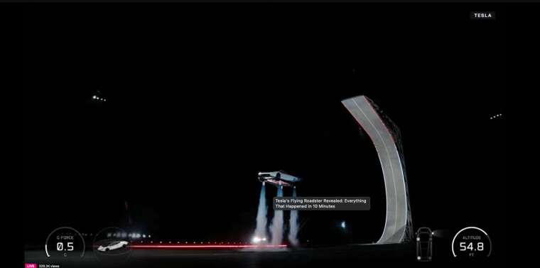特斯拉Roadster真的会「飞」（图：特斯拉官网）