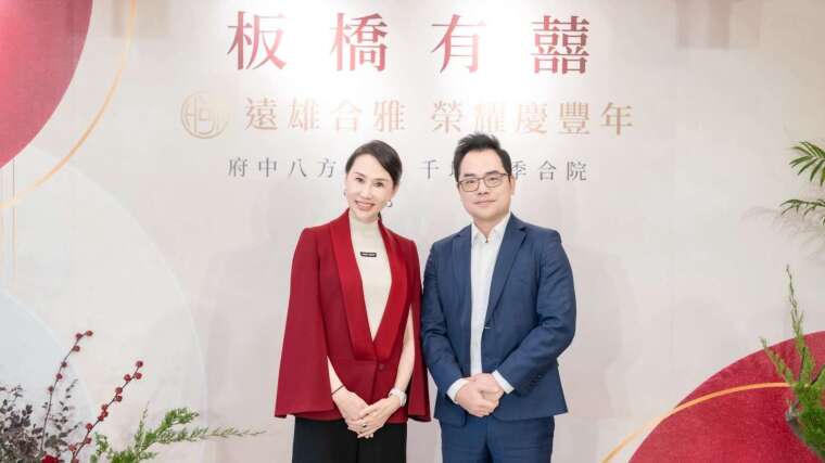 遠雄總經理王耀堂(右)及遠雄房地產總經理張麗蓉。(圖：遠雄提供)