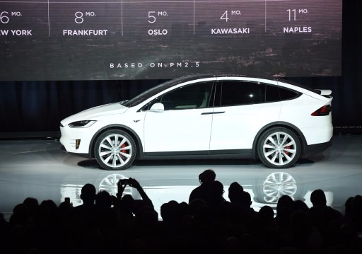 特斯拉Model X(圖:AFP)