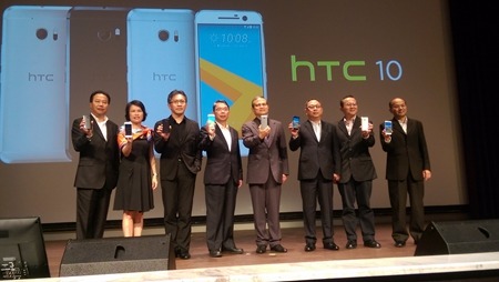 宏達電發表新機HTC 10。(鉅亨網記者楊伶雯攝)