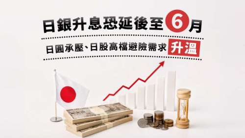 日銀升息恐延後至6月 日圓承壓、日股高檔避險需求升溫